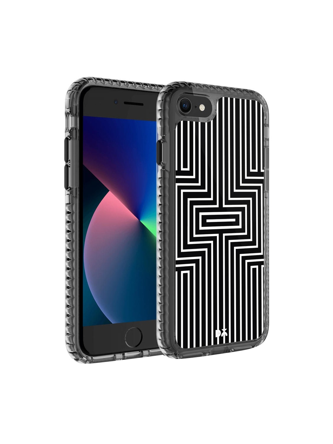 

DailyObjects Black & White Maze White Stride 2.0 iPhone 8 Back Case