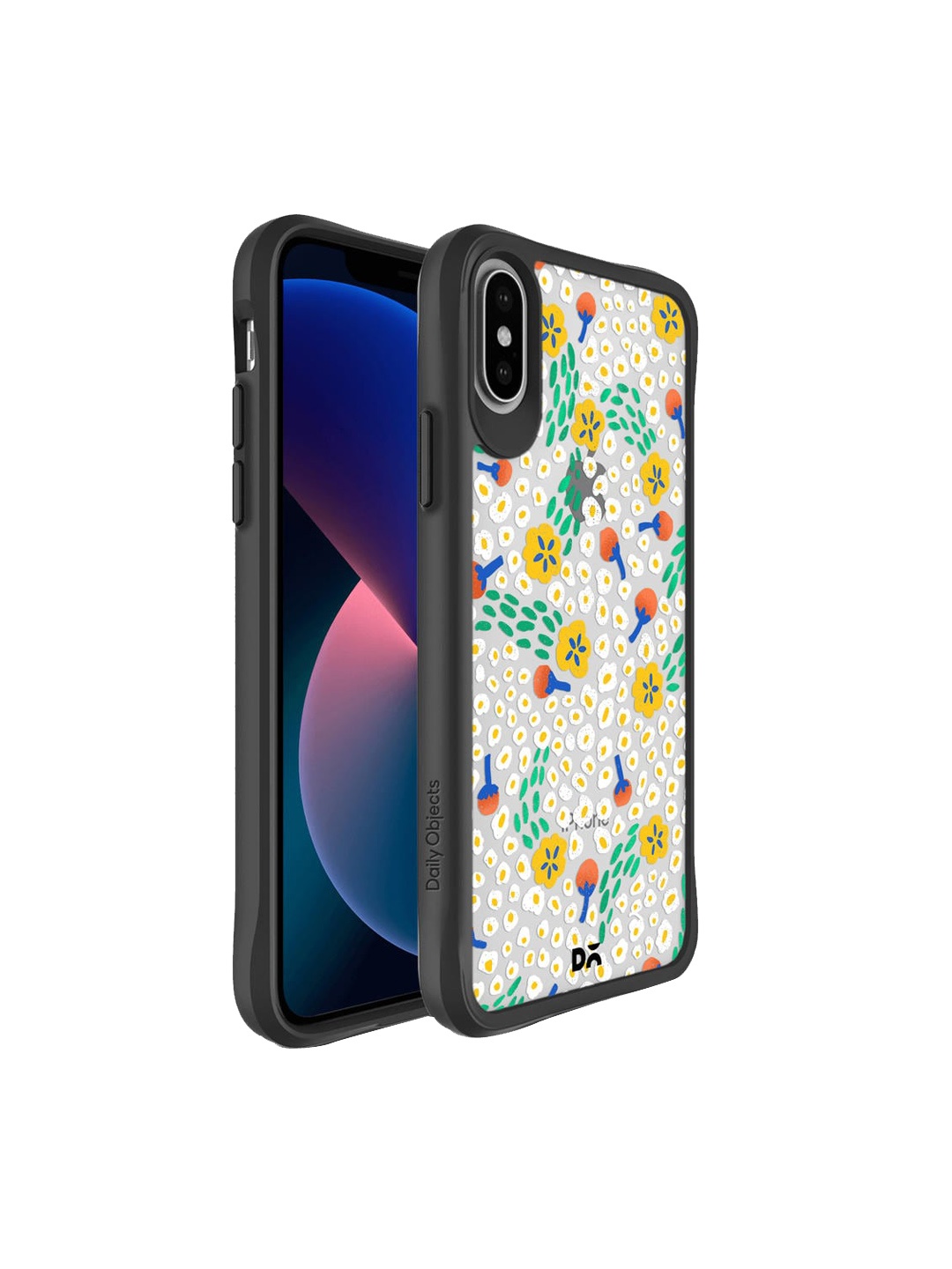 

DailyObjects Black & White Festive Flora Hybrid iPhone XS Max Back Case