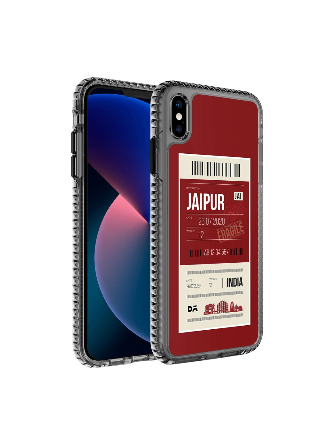 

DailyObjects Maroon Jaipur City Tag Stride 2.0 iPhone XS Back Case