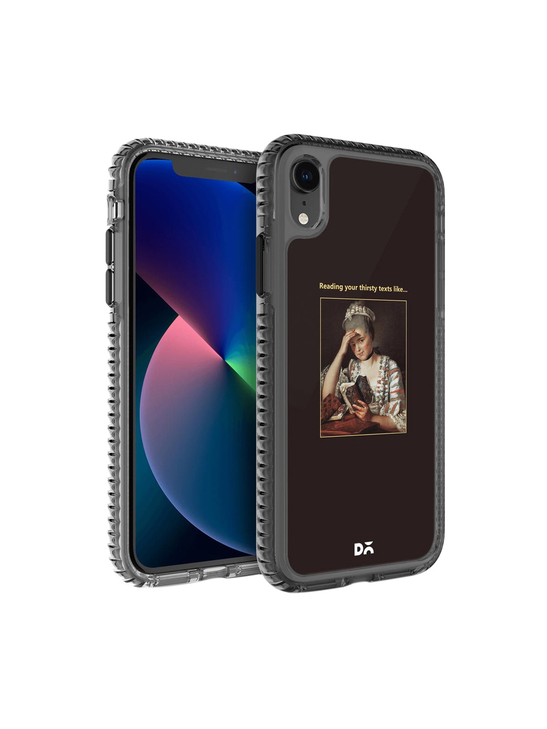 

DailyObjects Black & Brown Thirsty Text Stride 2.0 Printed iPhone XR Back Case