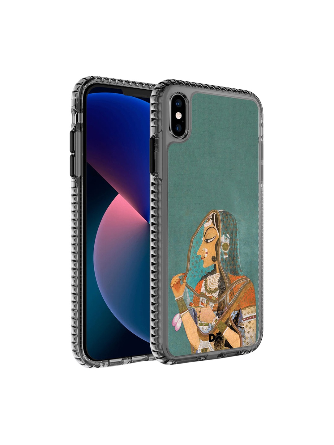 

DailyObjects Green & Orange Vieled Woman iPhone X Back Case