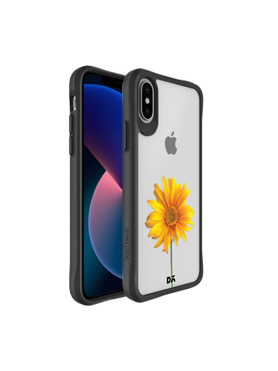 

DailyObjects Multicolor Printed Sunflower Hybrid Clear iPhone XS Max Phone Case, Multi