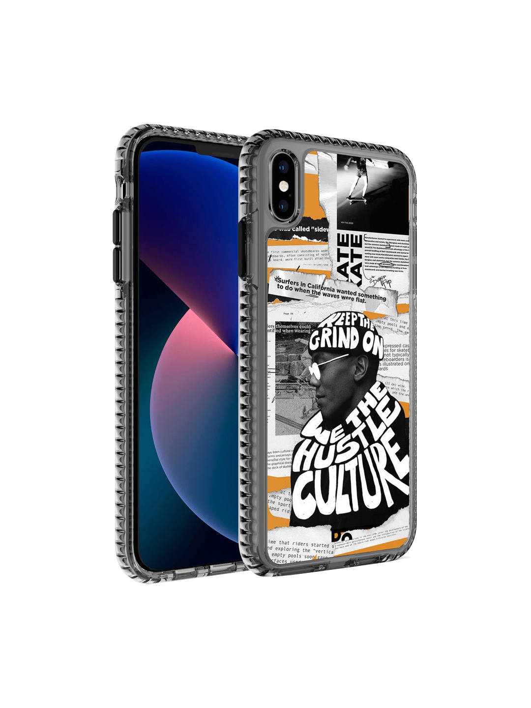 

DailyObjects Grey & White Printed iPhone XS Max Phone Case