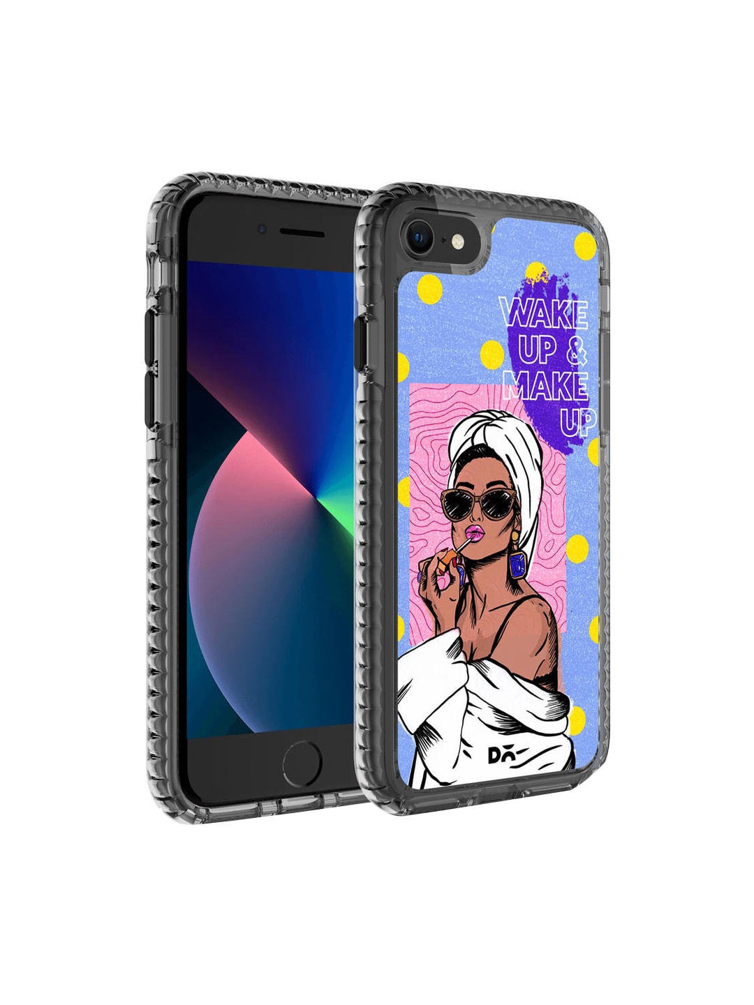 

DailyObjects Blue & Pink MakeUp Ritual iPhone 7 Back Case