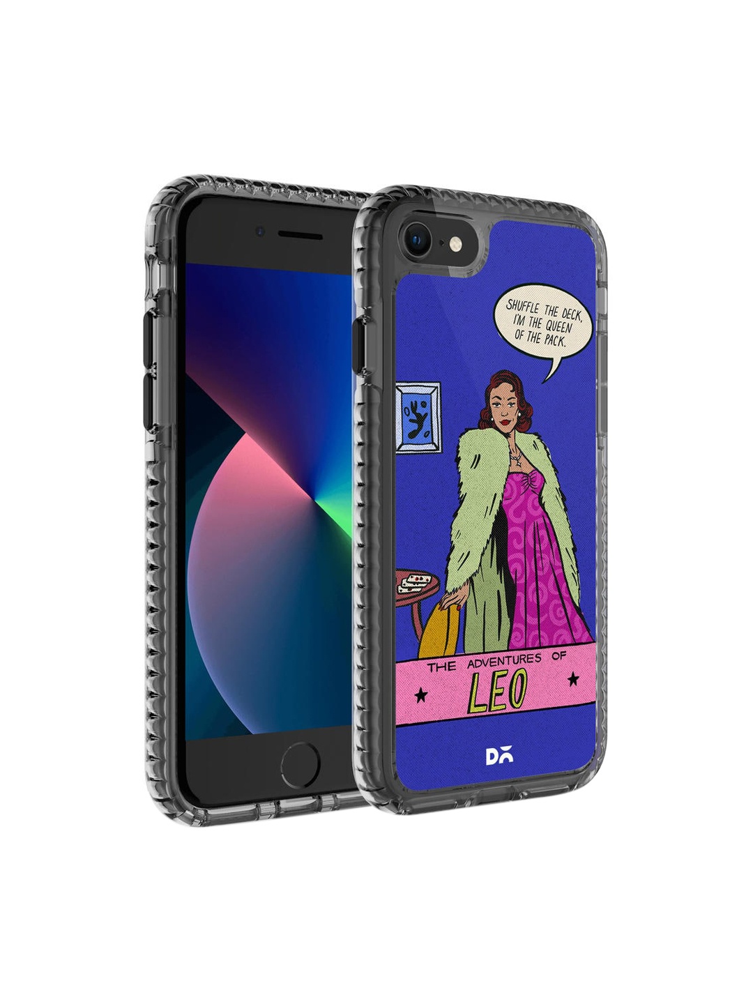

DailyObjects Blue & Pink Leo iPhone 7 Back Case