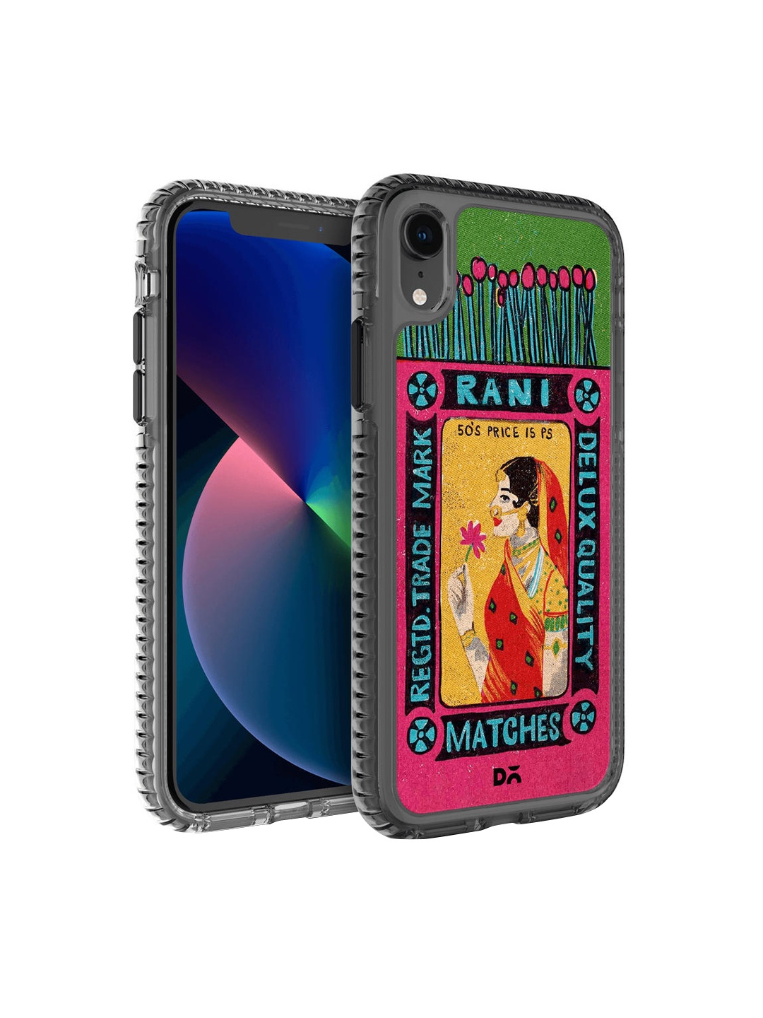 

DailyObjects Pink & Green Rani Matchbox Stride 2.0 iPhone XR Back Case