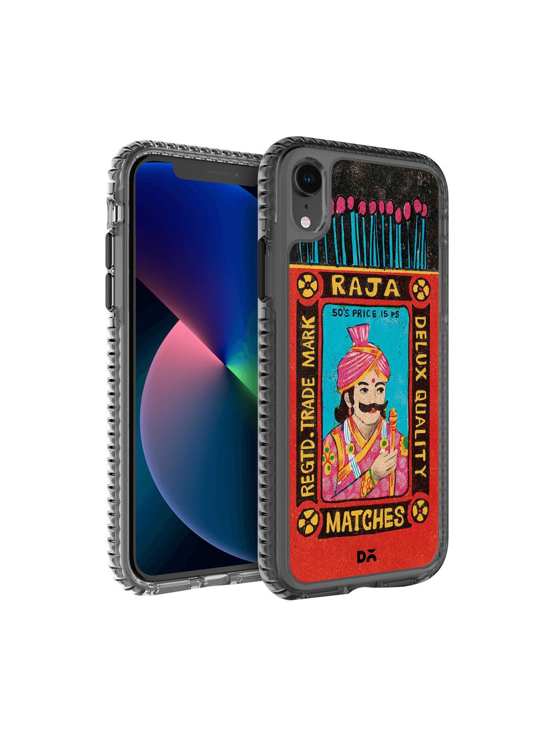 

DailyObjects Red & Blue Printed Raja Matchbox Stride 2.0 iPhone XR Phone Back Case