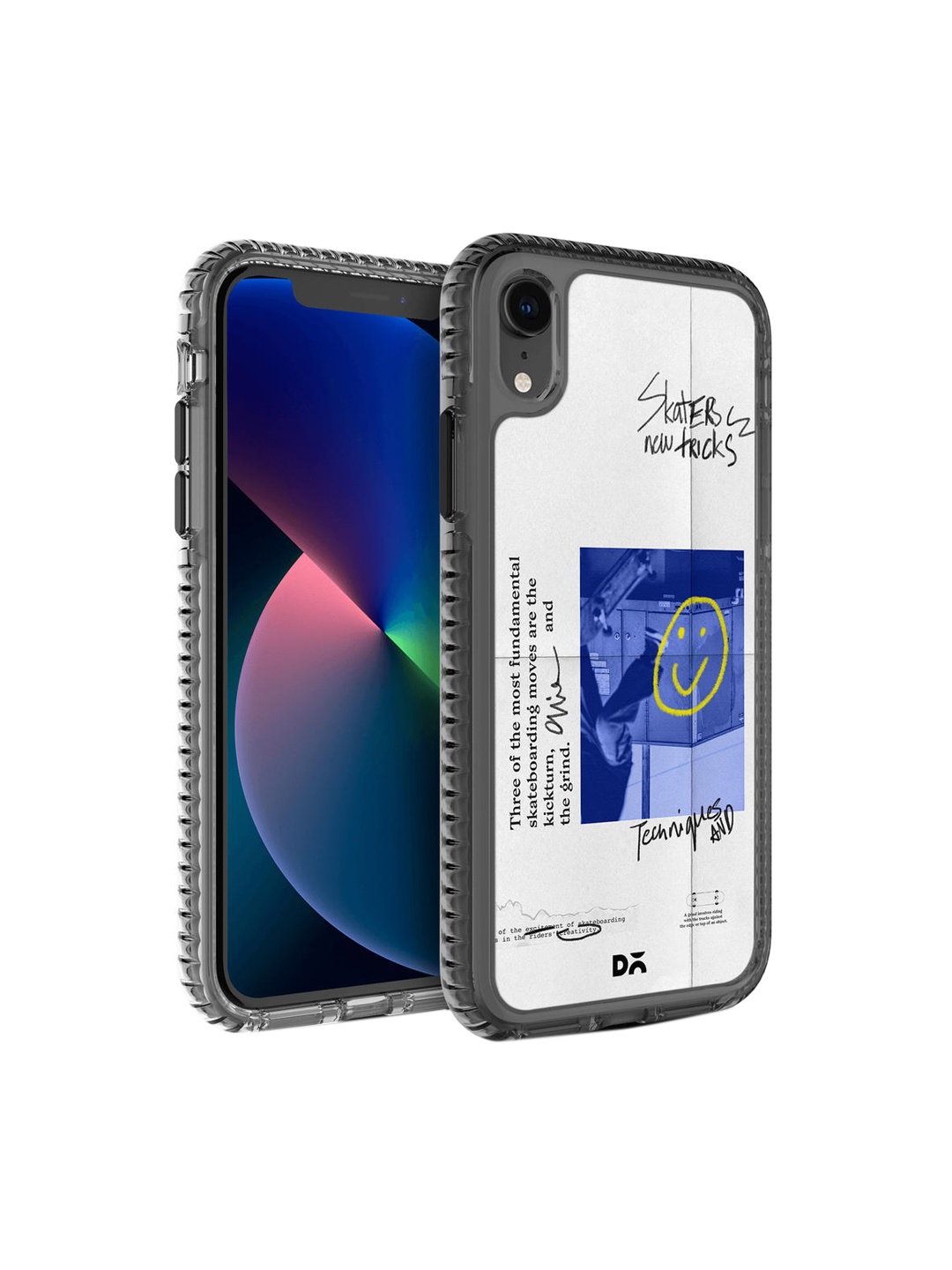 

DailyObjects White & Blue Printed The Fundamentals Stride 2.0 iPhone XR Phone Back Case