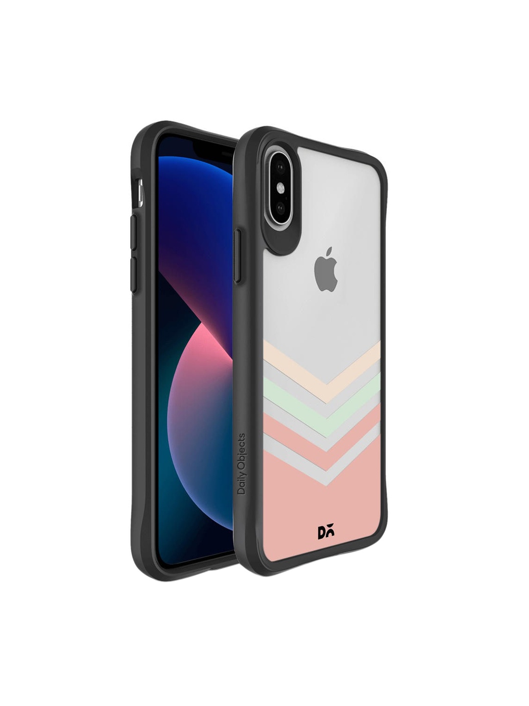 

DailyObjects Transparent & Pink Printed iPhone X Phone Case
