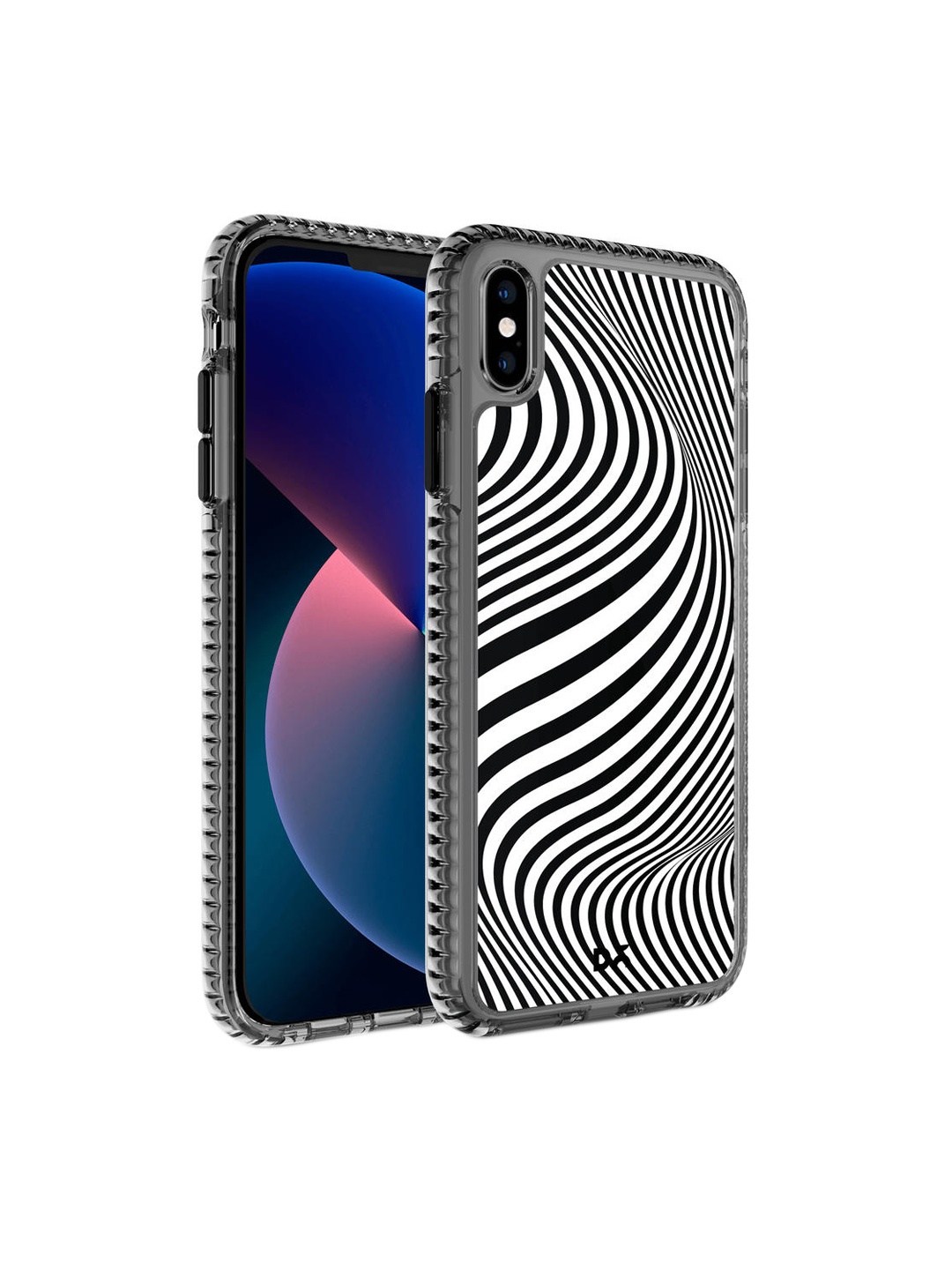 

DailyObjects Black & White Zebra Waves Stride 2.0 iPhone x Back Case