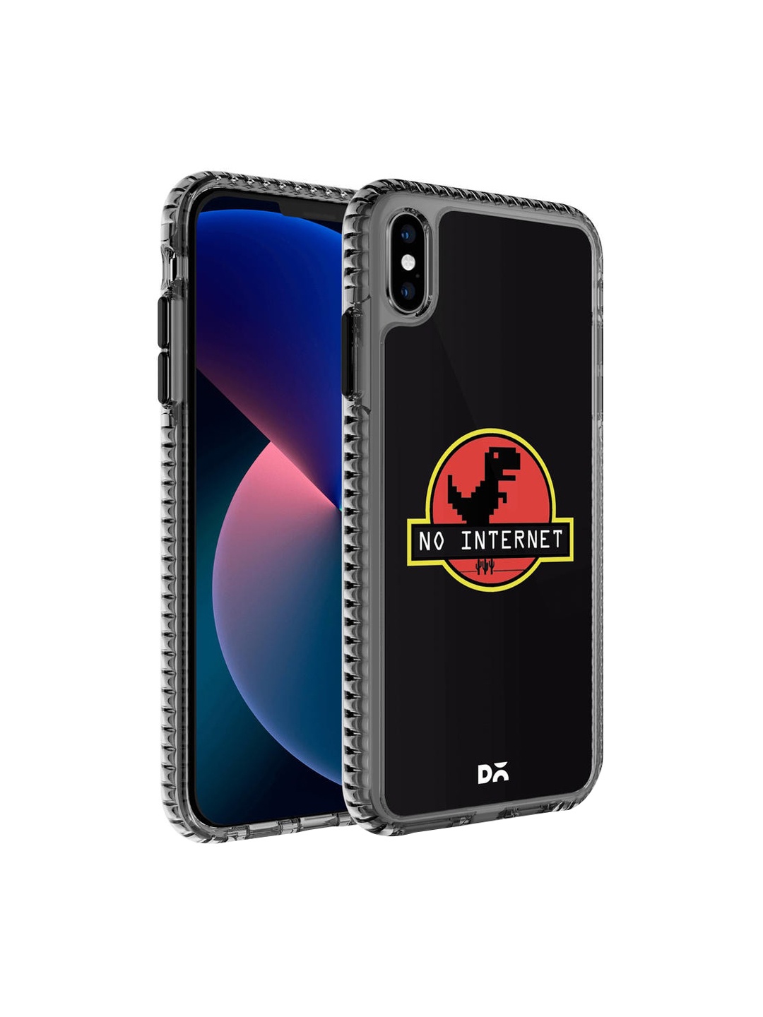 

DailyObjects Black No Internet iPhone XS Max Back Case