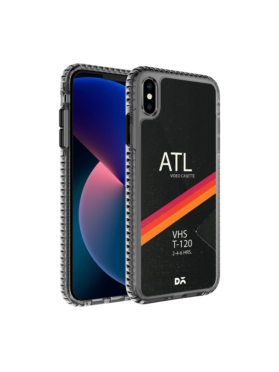 

DailyObjects Black & Orange T-120 Video Cassette Stride 2.0 iPhone X Back Case
