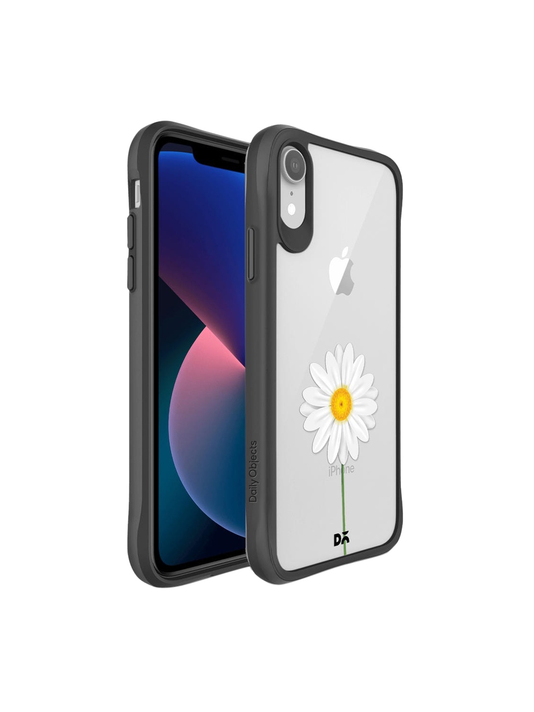 

DailyObjects Transparent-coloured & white Printed White Daisy iPhone XR Back Case