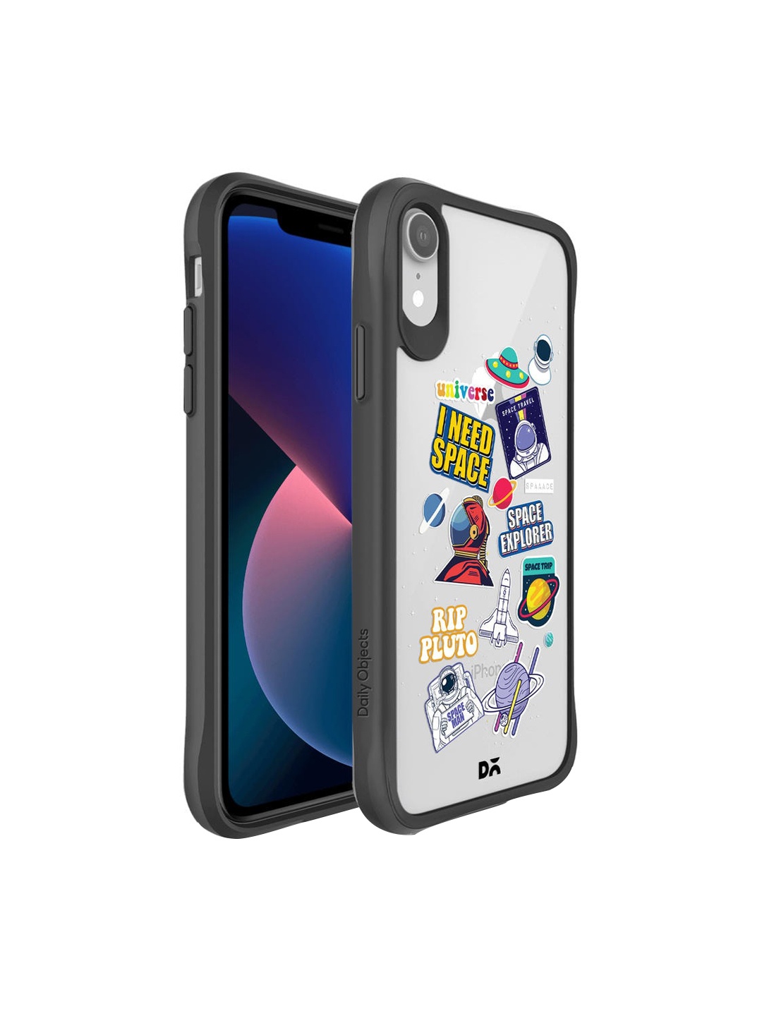 

DailyObjects White & Blue Space Cadet Hybrid iPhone XR Back Case