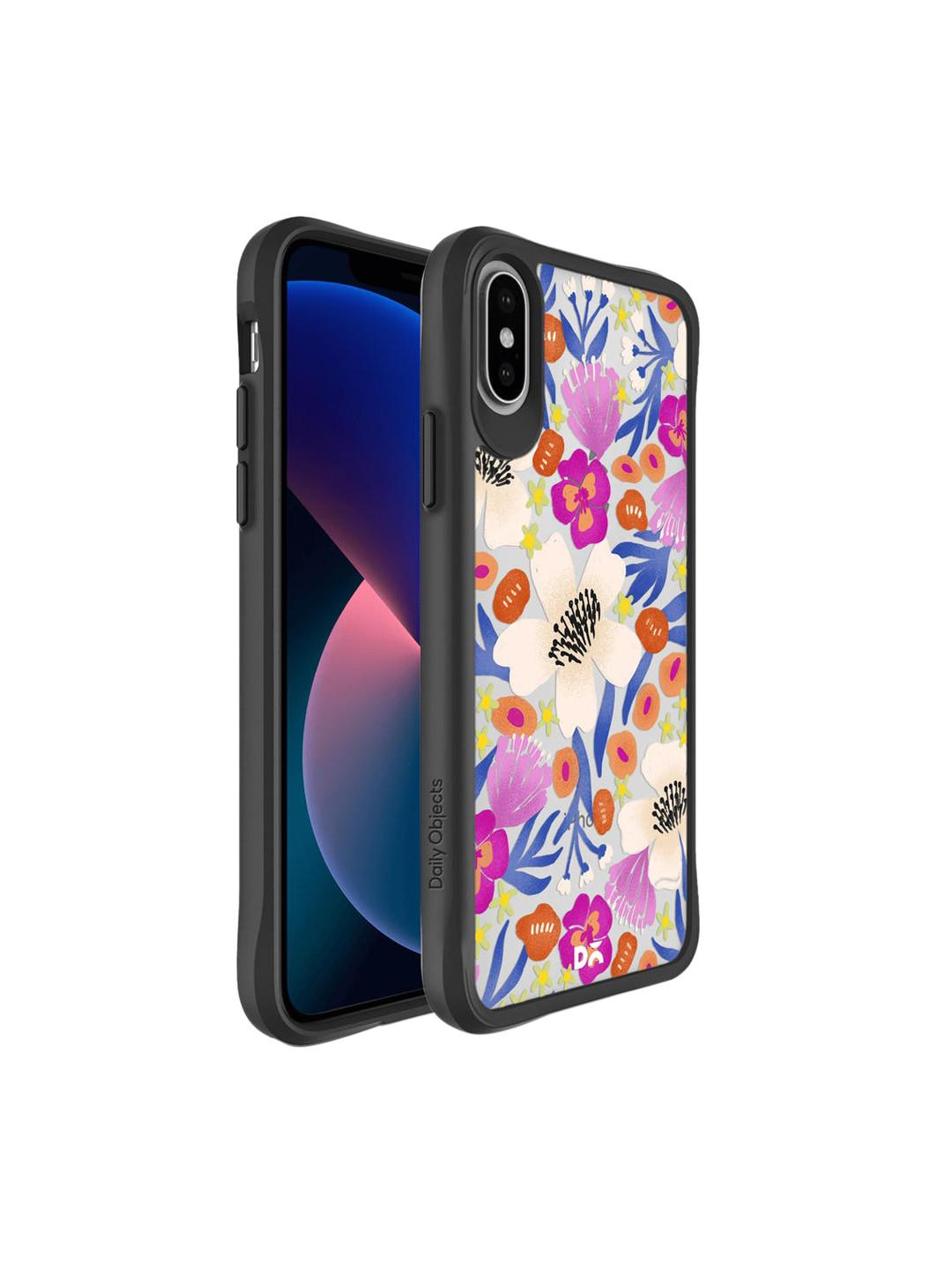 

DailyObjects Purple & Blue Dusty Balloonflower iPhone X Back Case