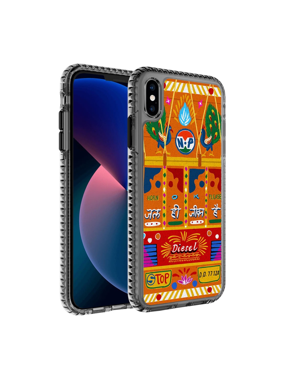 

DailyObjects Orange Coloured & Yellow Jal Jeevan Truckback Stride 2.0 iPhone XS Back Case