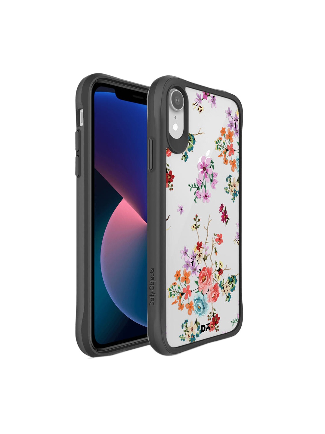 

DailyObjects White & Pink Periwinkle & Roses iPhone XR Back Case