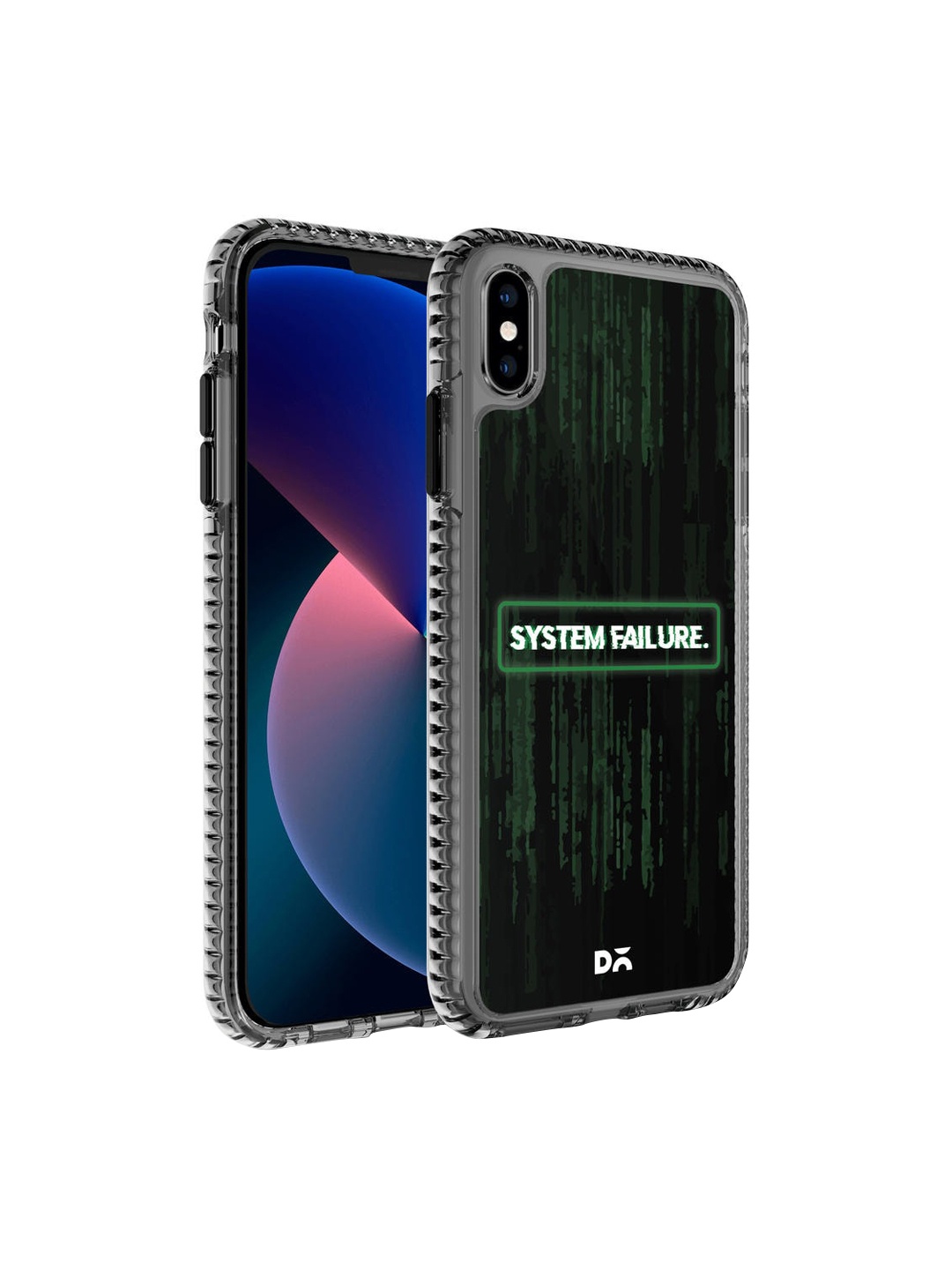 

DailyObjects Black System Failure Printed iPhone XS Back Case