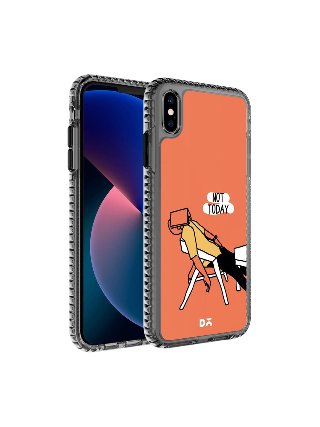 

DailyObjects Not Today Stride 2.0 Case Cover For iPhone XS, Orange