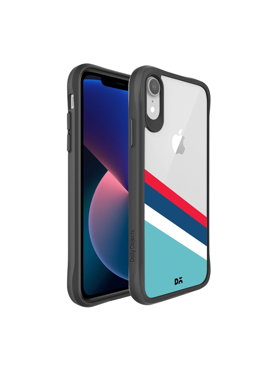 

DailyObjects Transparent & Blue Printed iPhone XR Phone Case