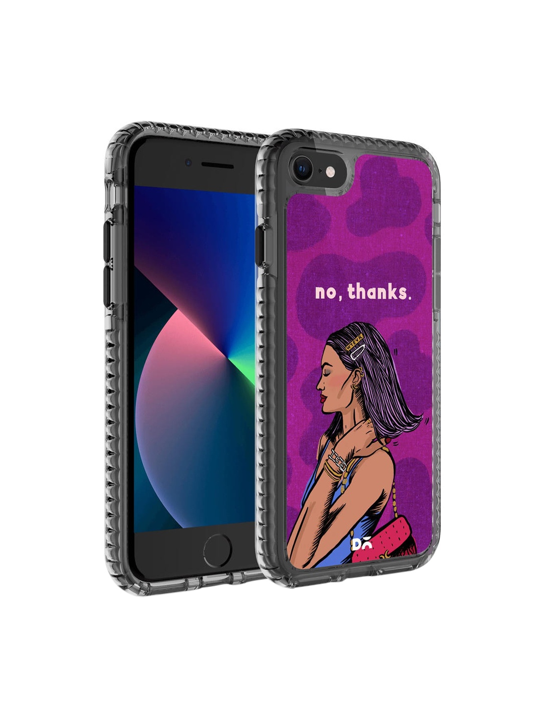 

DailyObjects Blue & Purple iPhone 7 Back Case Mobile Accessories