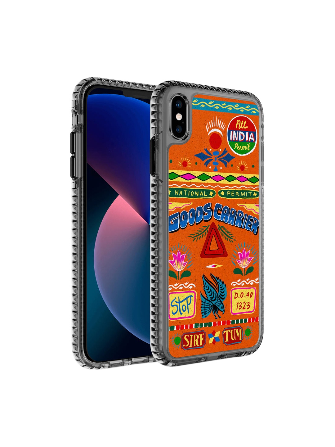 

DailyObjects Red & Orange Colored Sirf Tum Truckback Stride 2.0 iPhone X Back Case