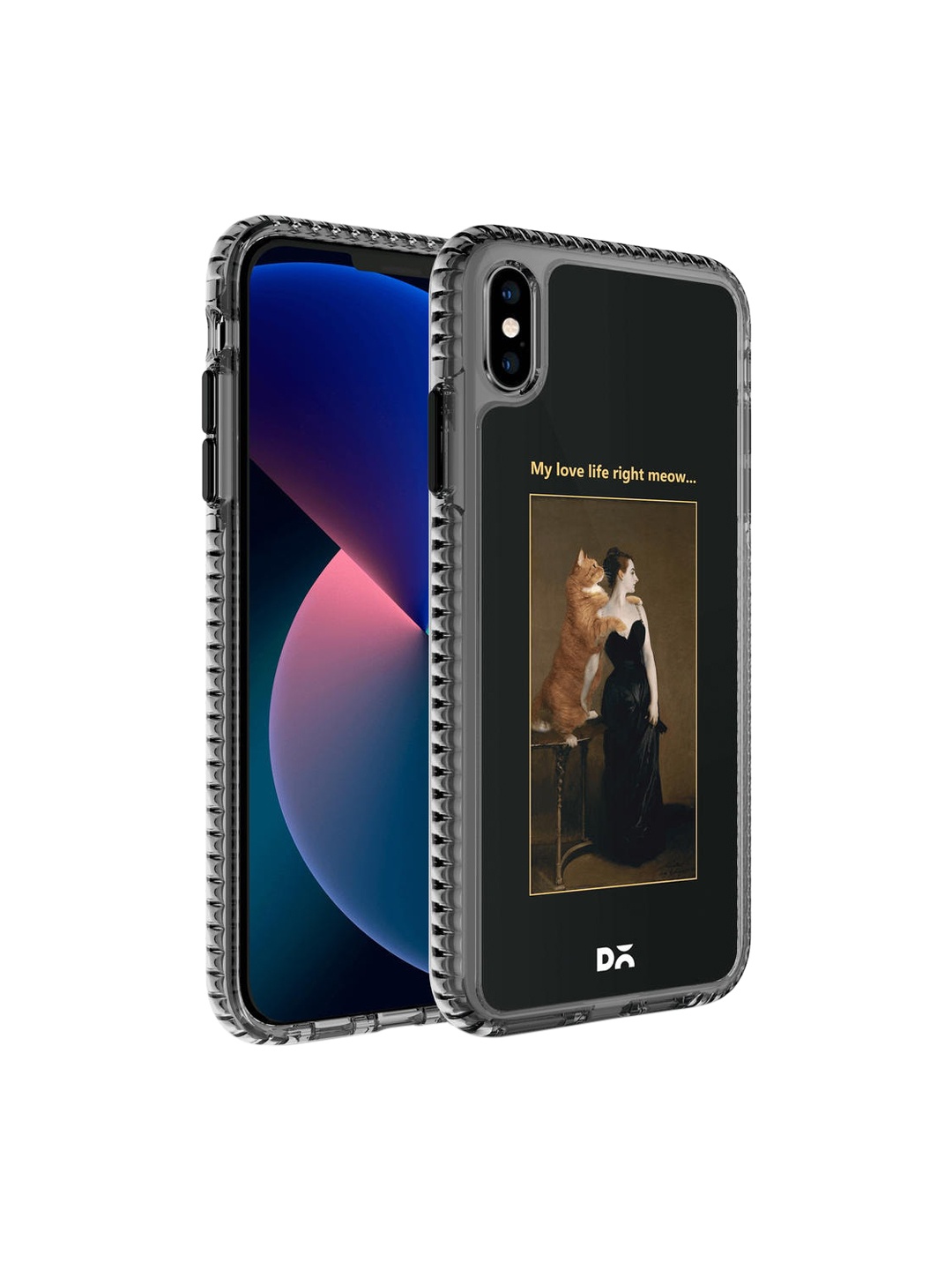 

DailyObjects Black & Brown Printed iPhone XS Back Case