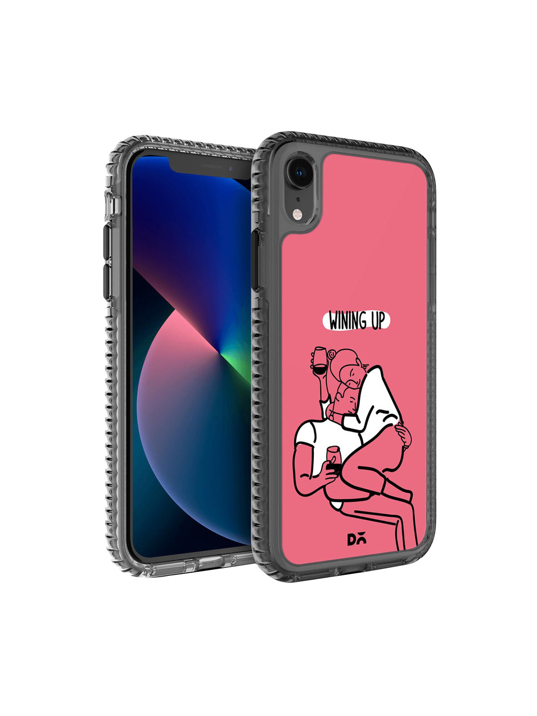 

DailyObjects Pink & White Wining Up iPhone XR Mobile Case