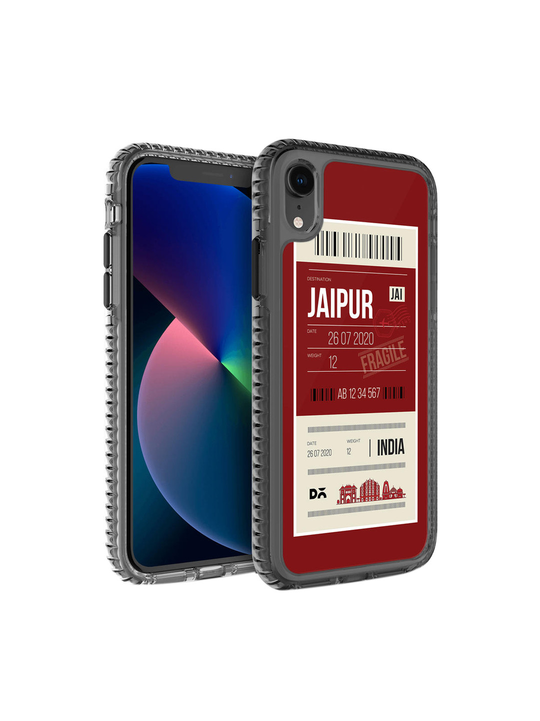 

DailyObjects Maroon & White Printed Jaipur City Tag iPhone XR Phone Case