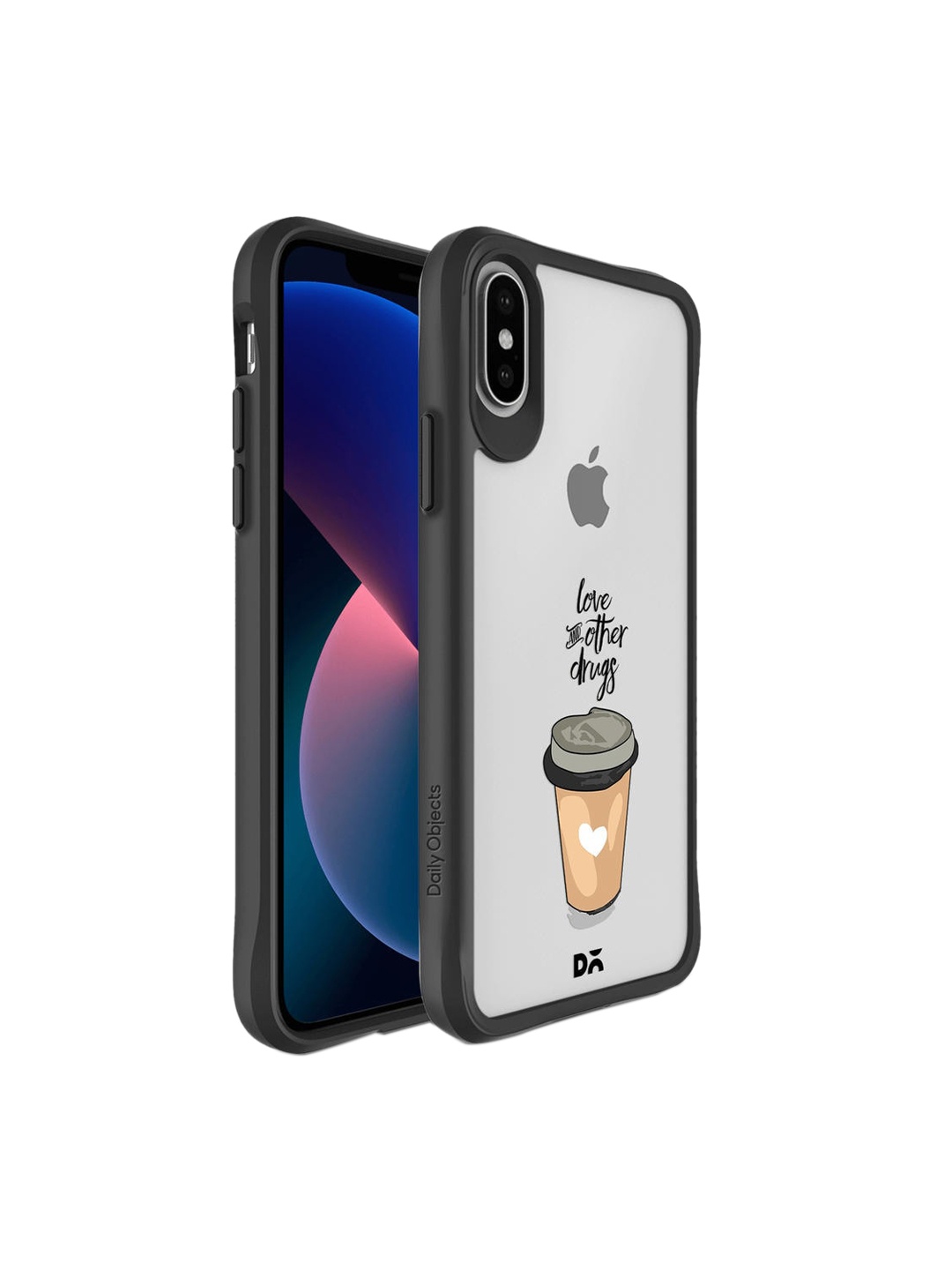 

DailyObjects Black Printed iPhone XS Back Case