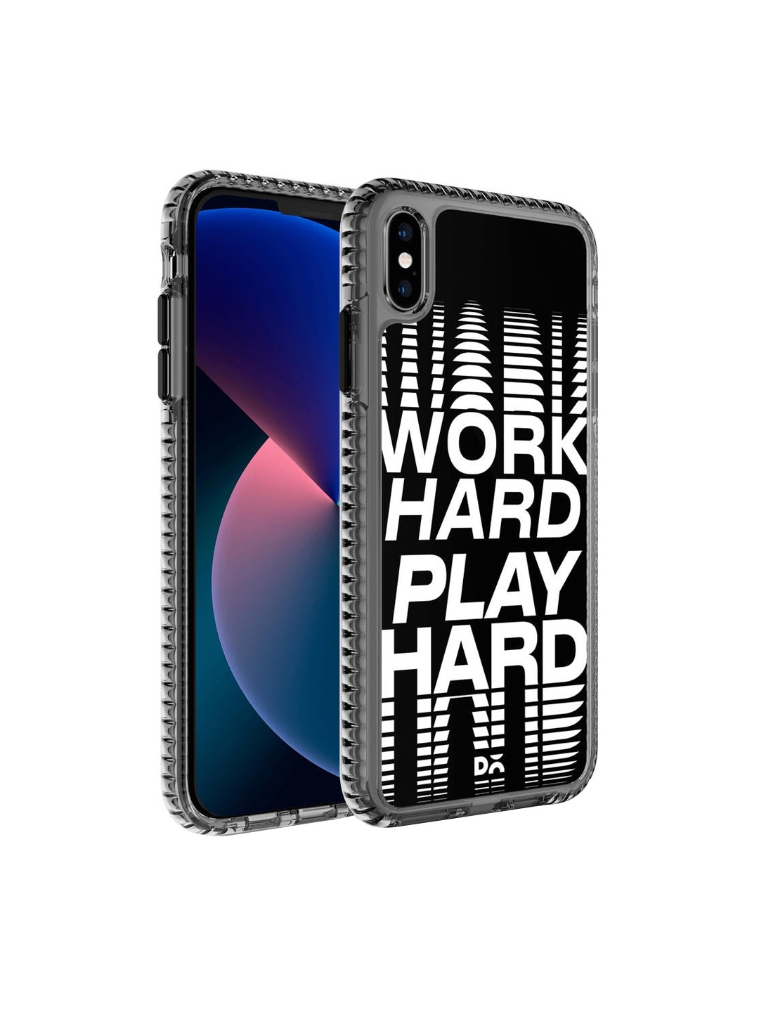 

DailyObjects Black & White Work Hard Stride 2.0 iPhone XS Max Back Case