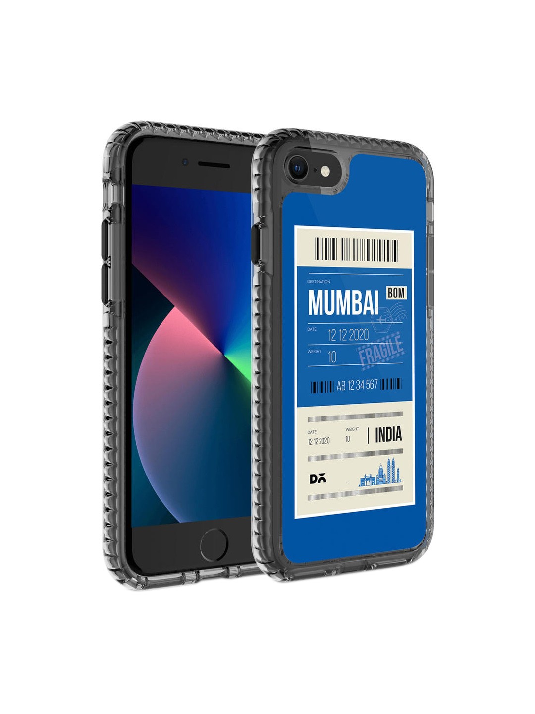 

DailyObjects Multicolor Mumbai City Tag Stride 2.0 iPhone 7 Case Cover, Multi