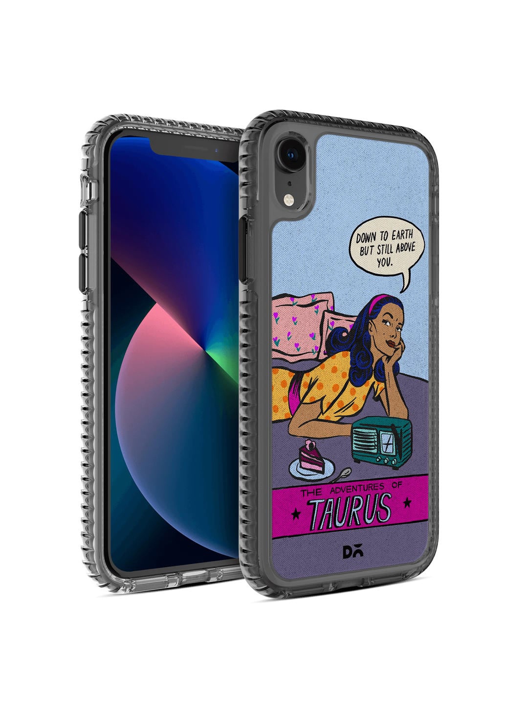 

DailyObjects Black & Blue Taurus Stride 2.0 iPhone XR Back Case