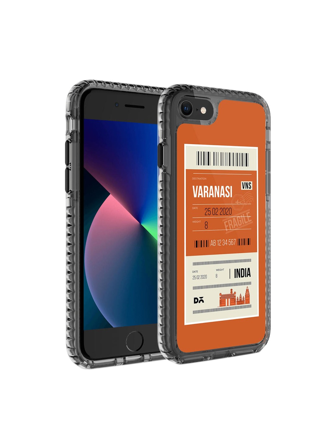 

DailyObjects Brown & White Varanasi City Tag Stride 2.0 iPhone 8 Back Case