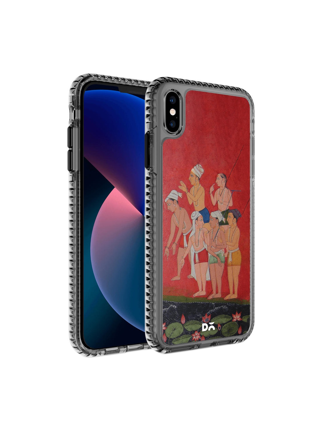 

DailyObjects Black & Red Riverside Printed iPhone X Back Case