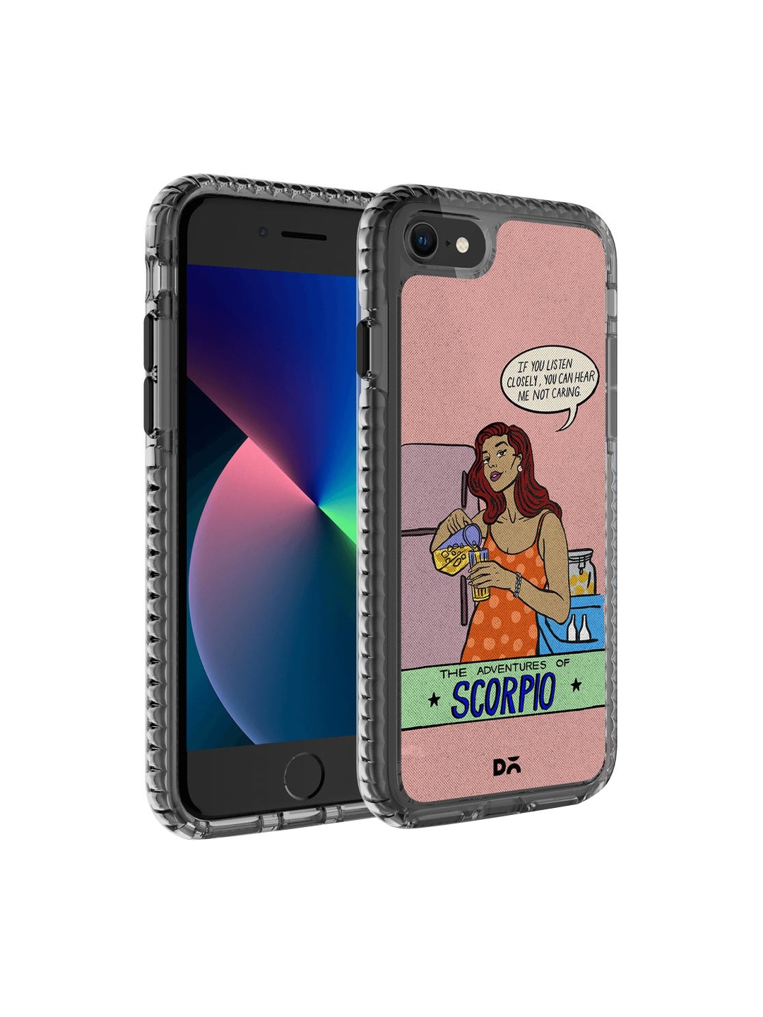 

DailyObjects Pink & Orange Scorpio iPhone 8 Back Case Mobile Accessories