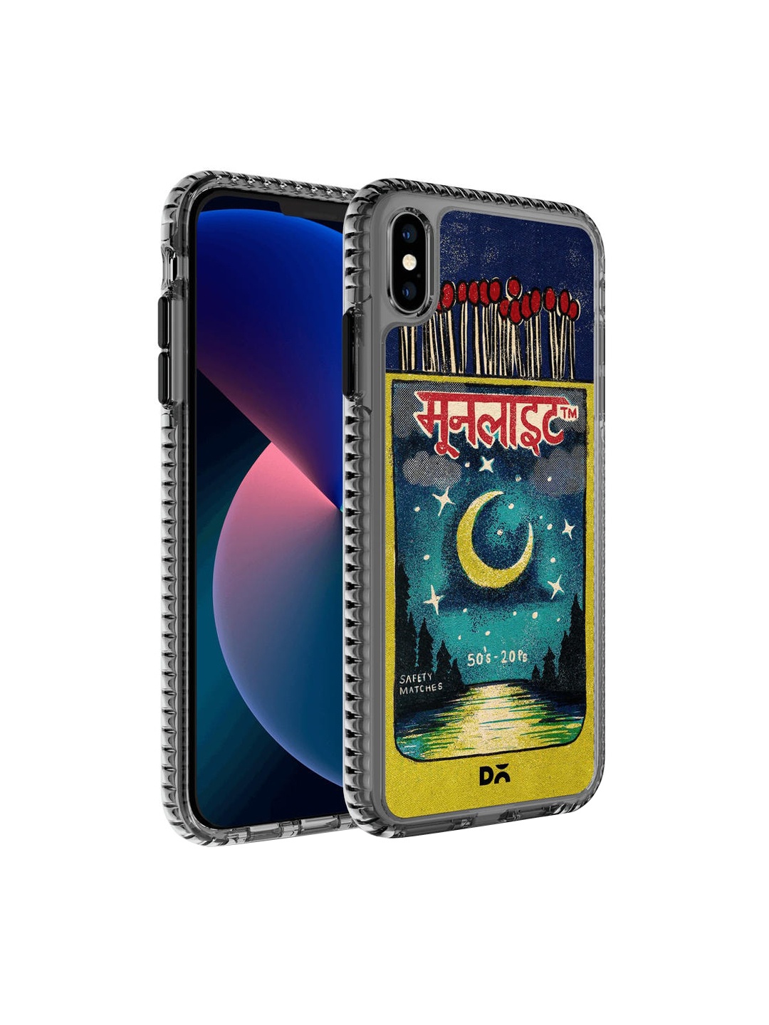

DailyObjects Yellow Printed Moonlight Matchbox iPhone X Back Case