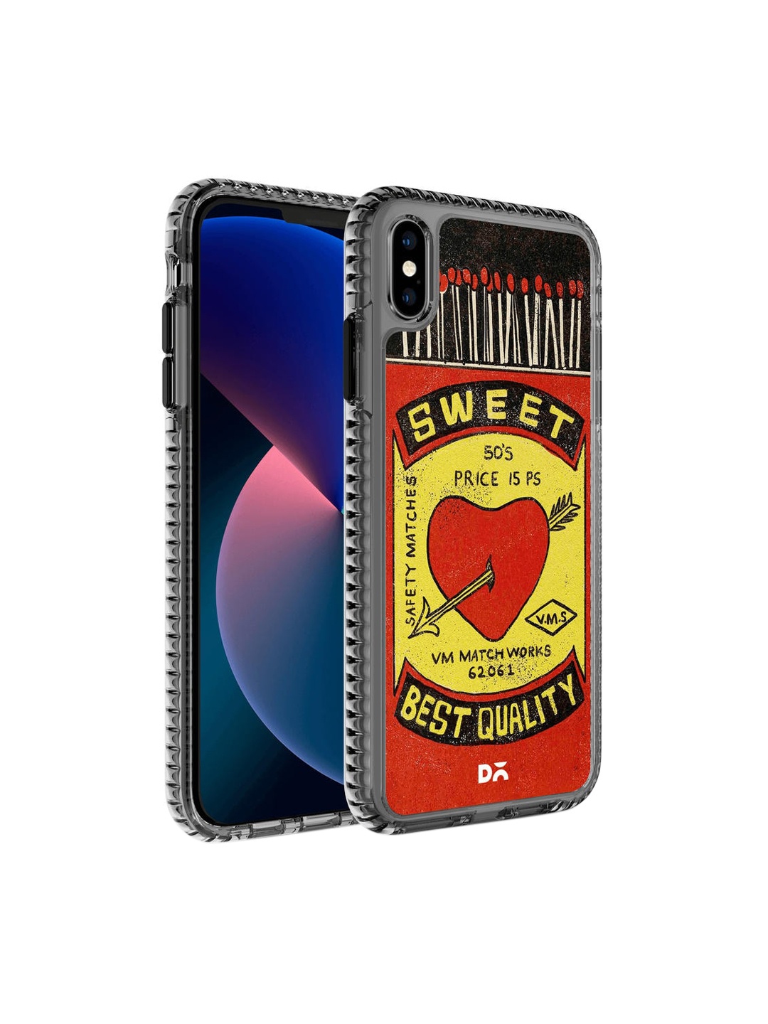 

DailyObjects Black & Yellow Sweet Matchbox Stride iPhone XS Max Back Case