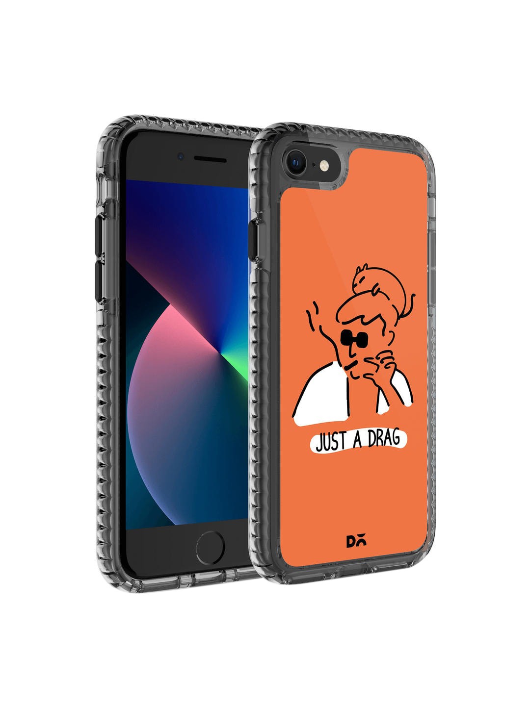 

DailyObjects Orange & White Just A Drag Stride 2.0 iPhone 7 Case Cover