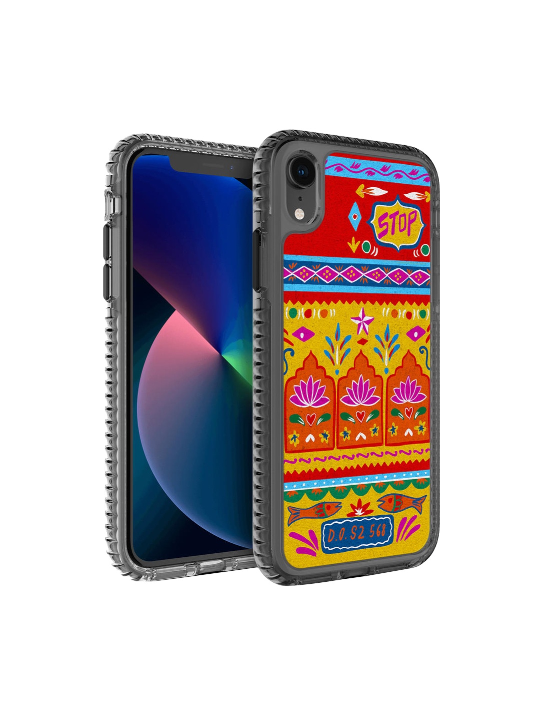 

DailyObjects Red & Yellow Rangeen Artist Truckback iPhone XR Back Case