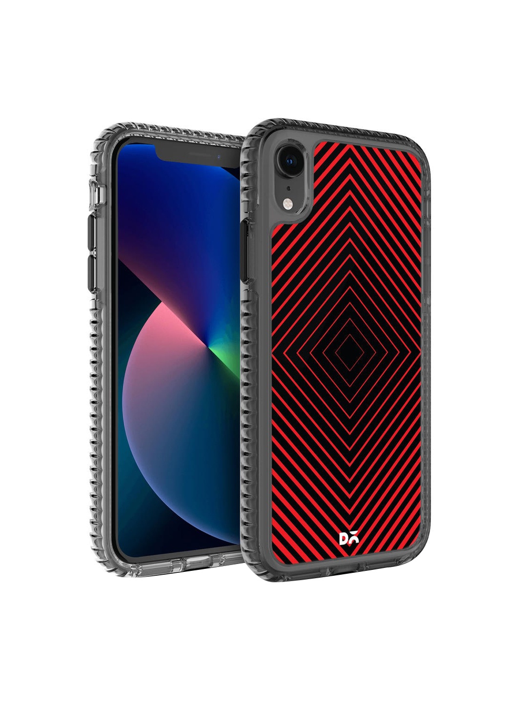 

DailyObjects Red & Blue Rhombus Red iPhone XR Mobile Case