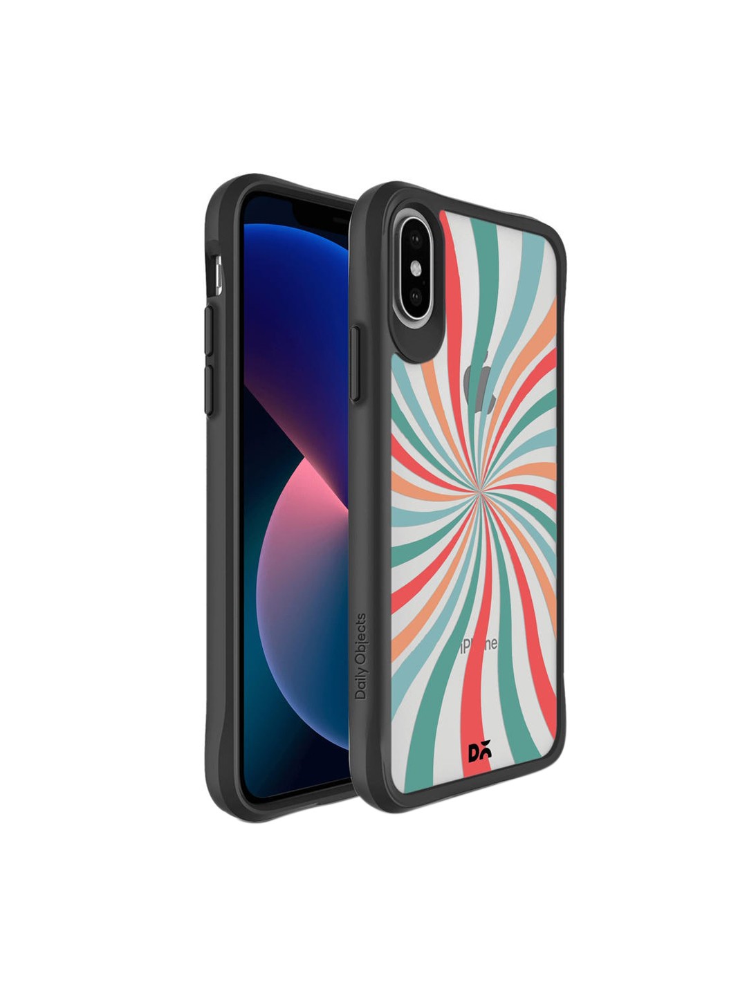 

DailyObjects Black & Green Hypnosis Hybrid Clear iPhone XS Max Back Case