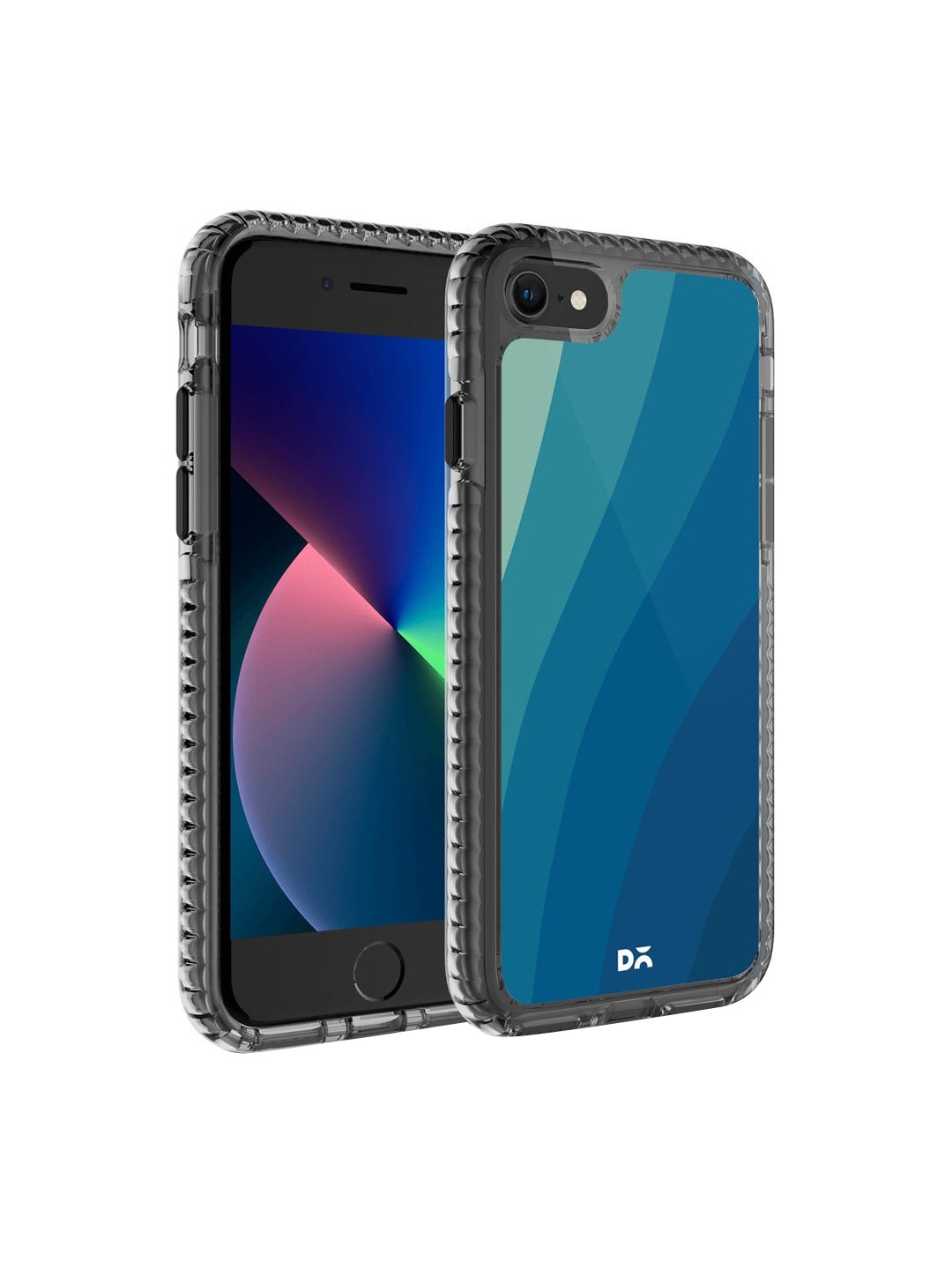 

DailyObjects Black & Blue Sea Waves Stride 2.0 iPhone SE 2020 Back Case