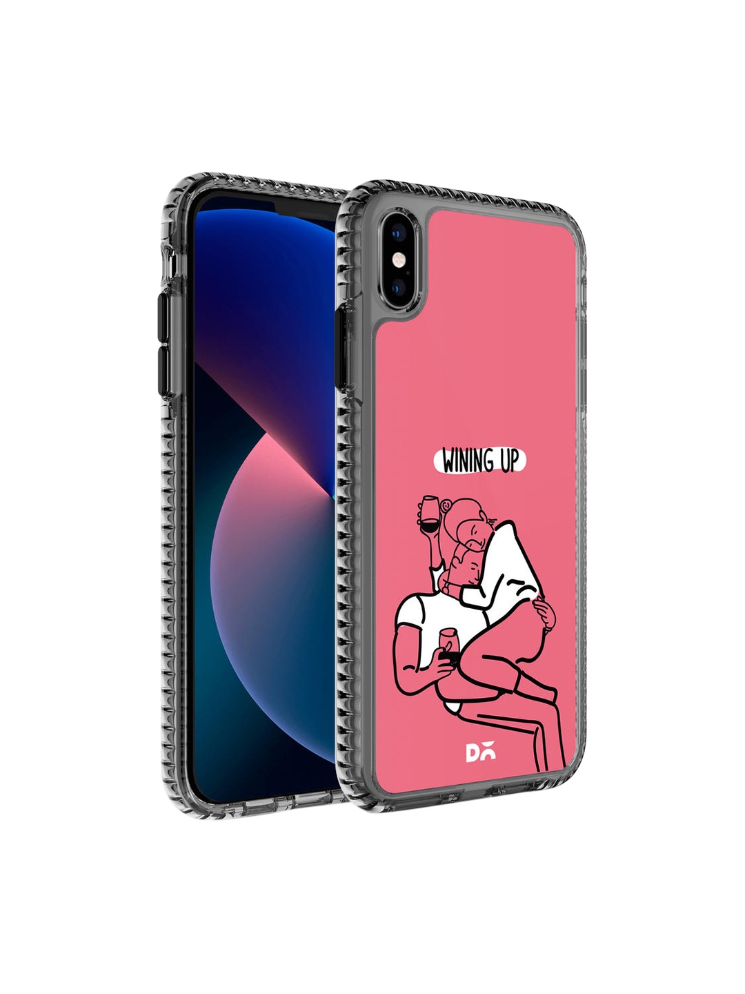 

DailyObjects Red & Black Printed Wining Up iPhone XS Max Phone Case
