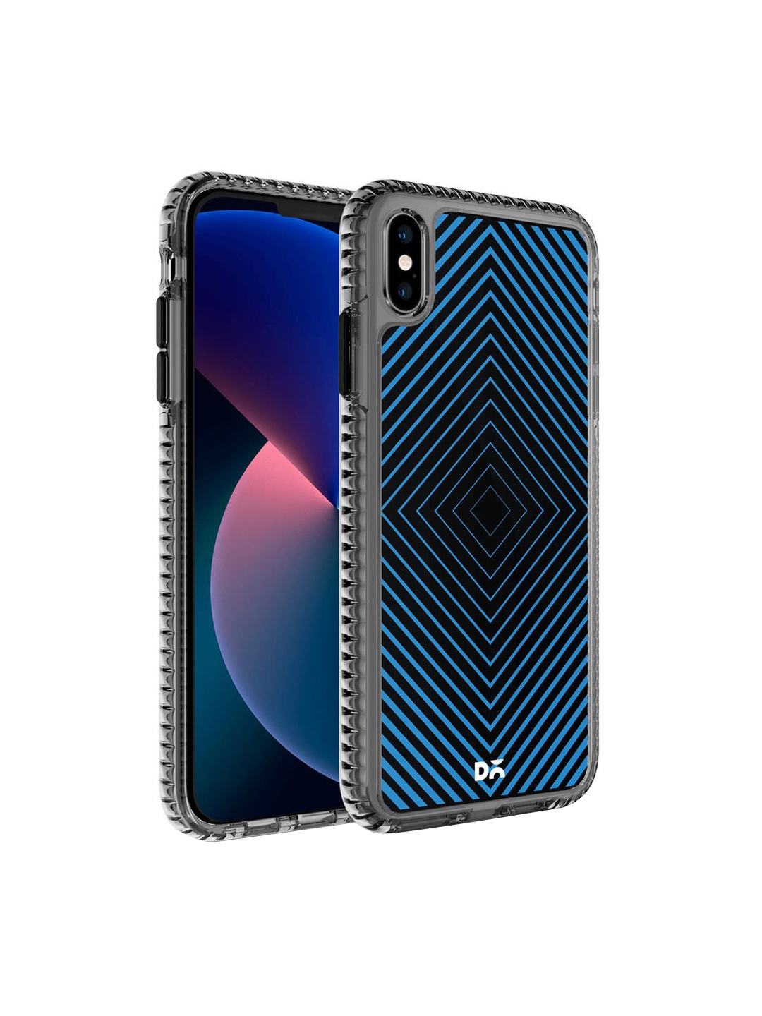 

DailyObjects Blue Rhombus Aqua Printed iPhone XS Max Back Case