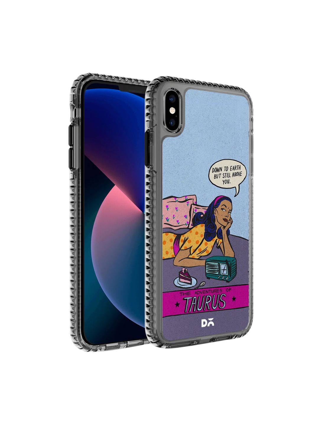 

DailyObjects Black & Blue Taurus Stride 2.0 iPhone x Back Case