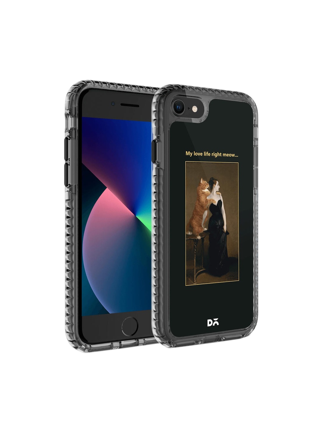

DailyObjects Black & Brown Love Life Meow 2.0 iPhone SE 2020 Back Case