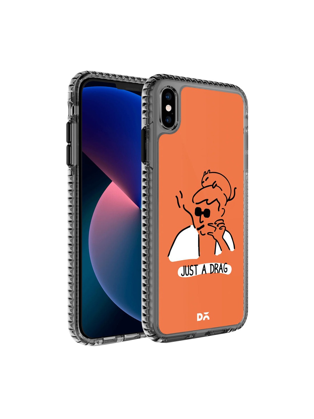 

DailyObjects Orange & White Just A Drag iPhone X Mobile Case