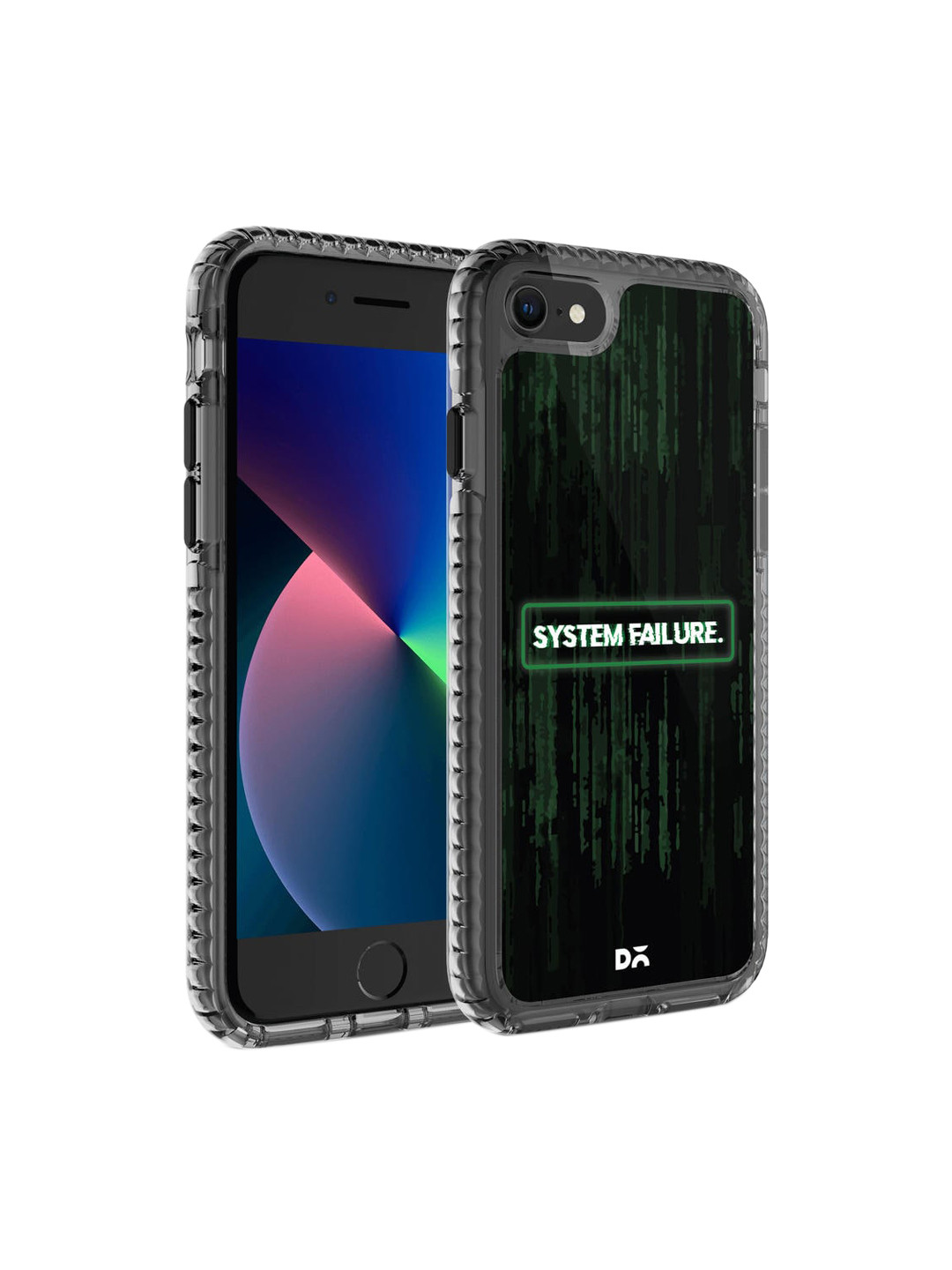 

DailyObjects Black System Failure Stride Printed iPhone SE 2020 Phone Case