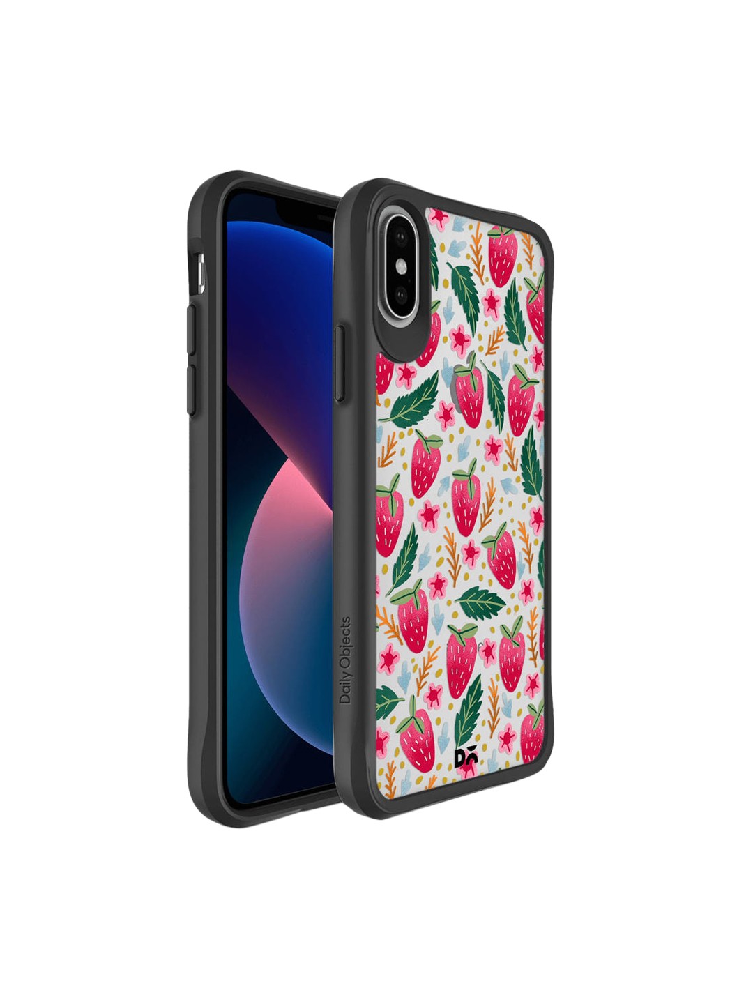 

DailyObjects White & Pink Strawberry Bloom iPhone XS Mobile Case